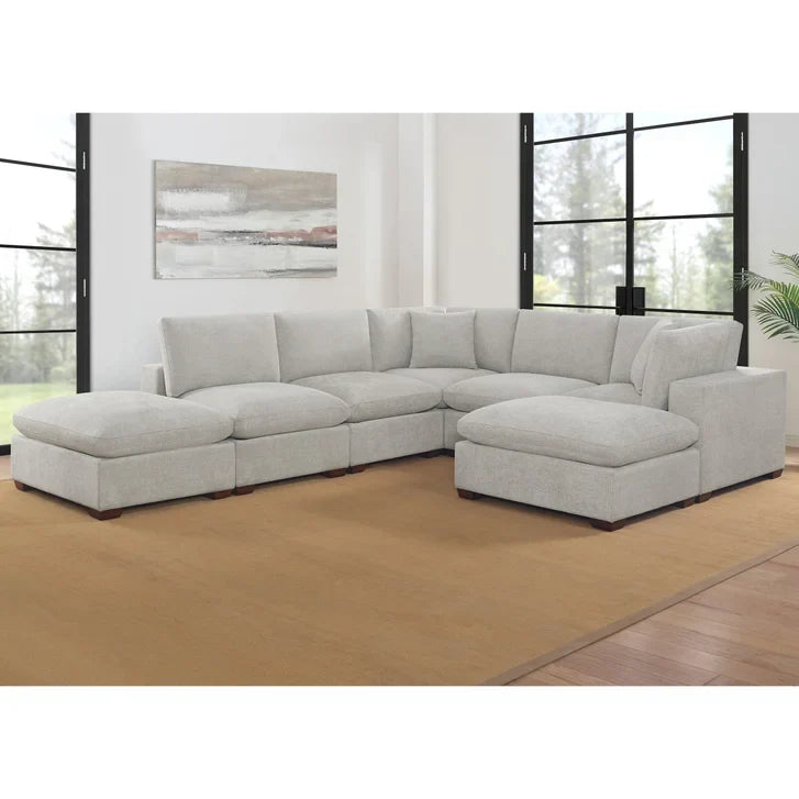 Thomasville Lowell 8-piece Fabric Modular Sectional