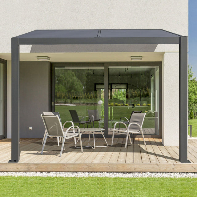 Penguin Gazebo, Aluminum Wall Mounted Pergola R2