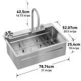 Artika NeoFlow Stainless Steel Single Bowl Kitchen Sink Workstation
