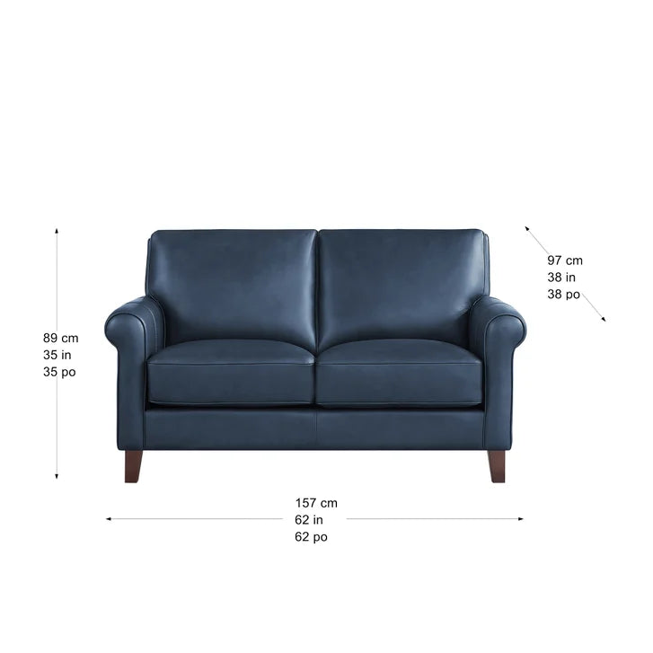 Prospera Home Larsen Top-grain Leather Sofa and Loveseat