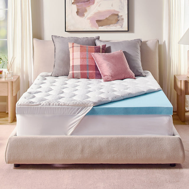 Novaform Pillow Top Plus Gel Memory Foam 4-inch Mattress Topper E0