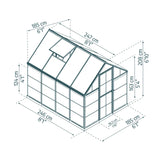 Canopia by Palram 6 ft. x 8 ft. Hybrid Greenhouse