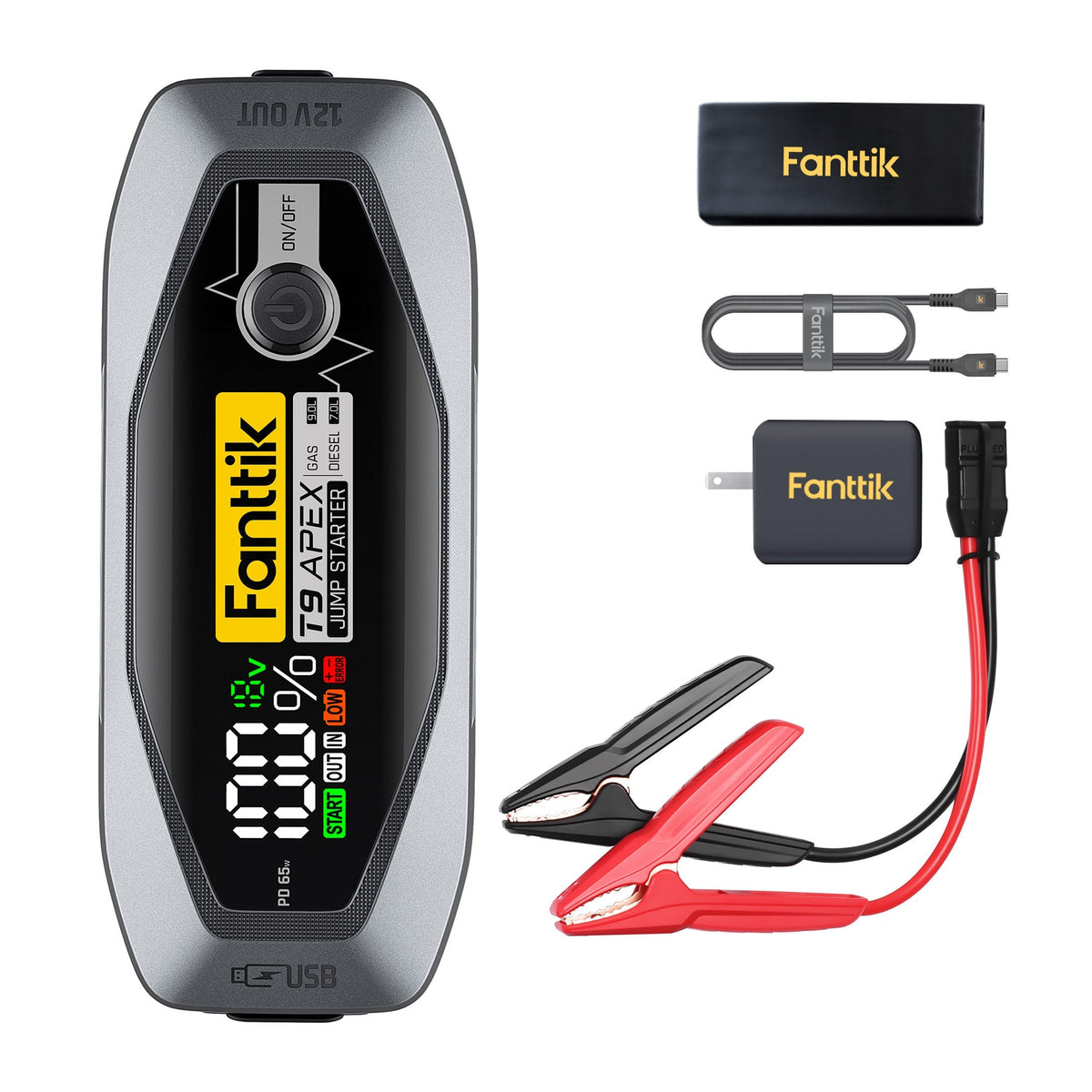Fanttik T9 Apex 3000 Amp Jump Starter