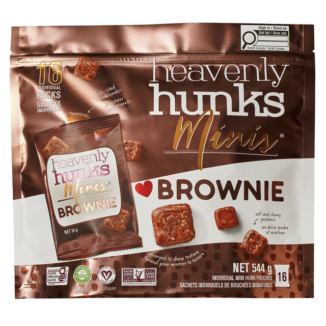 Heavenly Hunks Minis Brownie, 544 g W5