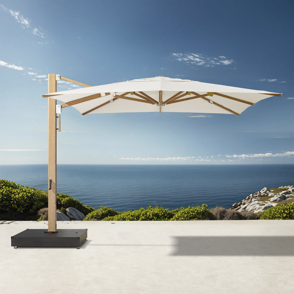 Sirio 3 m x 4 m (9.85 ft. x 13.1 ft.) Commercial Cantilever Umbrella