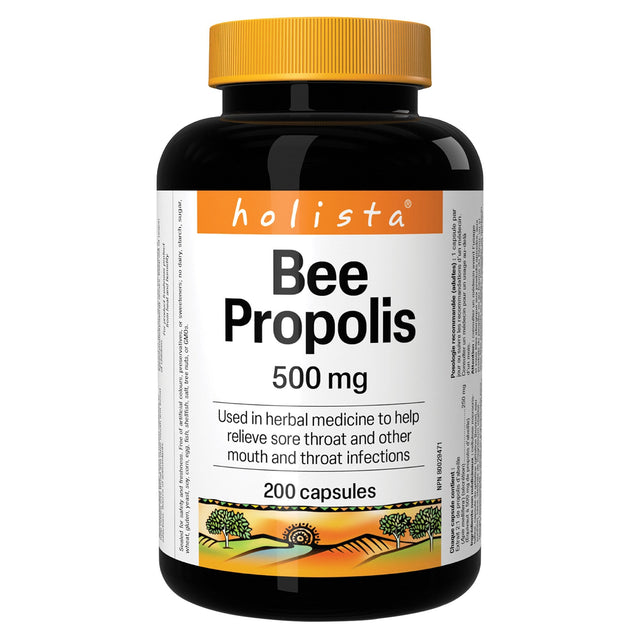 Holista Bee Propolis 500 mg, 2 x 200 Capsules V0