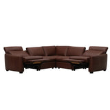 Palliser Mori 5-piece Top-grain Leather Power Reclining Sectional