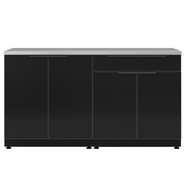 NewAge Products 3-piece Outdoor Kitchen Alumininum, Black A8
