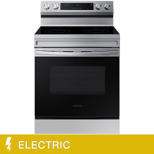 Samsung 30 in. 6.3 cu ft. Stainless Steel Electric Range with Steam Clean and Built-in Wi-Fi J6