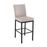 Amisco Drift Black Metal Frame Counter Stool