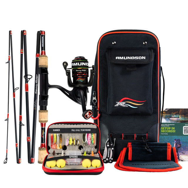 Amundson Savvy Rider Backpacker R6 Fishing Kit T5