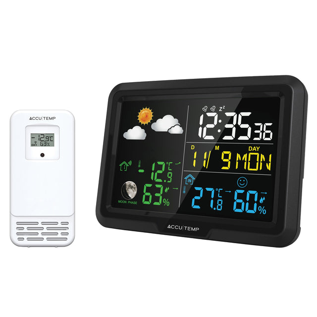 AccuTemp Wireless Colour Weather Station F6
