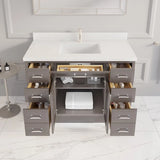 Studio Bathe Calais III Vanity in Mink Grey Finish with Engineered Stone Countertop