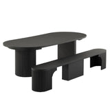 Round Transformer Table with Bench