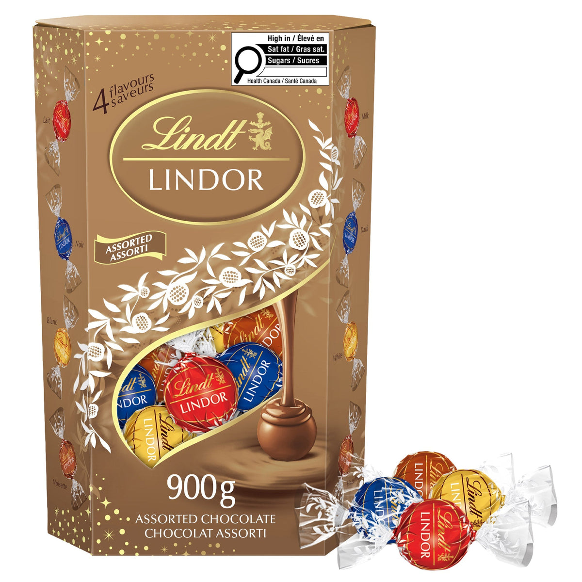 Lindt Lindor Assorted Chocolates Cornet, 900 g