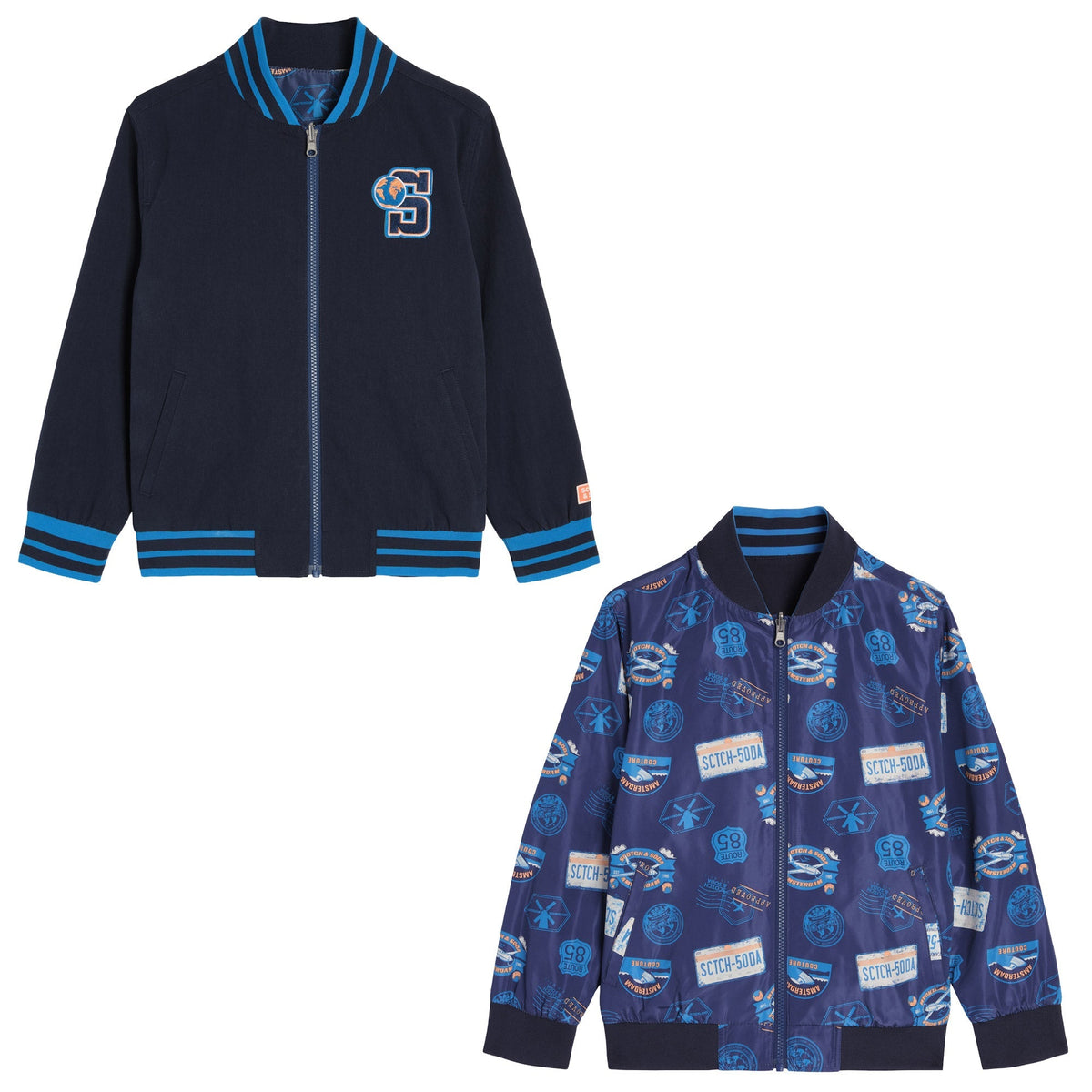 Scotch & Soda Kids' Reversible Bomber Jacket