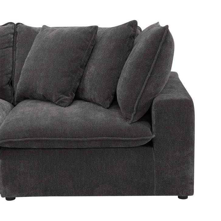 Aiden & Ivy Sereen 4-piece Modular Sofa with Ottoman