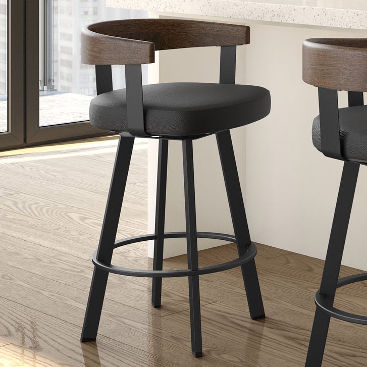 Amisco Lars Swivel Counter Stool