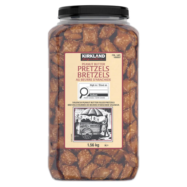 Kirkland Signature Peanut Butter Pretzels, 1.56 kg H8