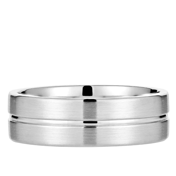Classic Platinum Men's Wedding Band
