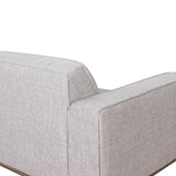 Fabric Sofa with Solid Oak Base