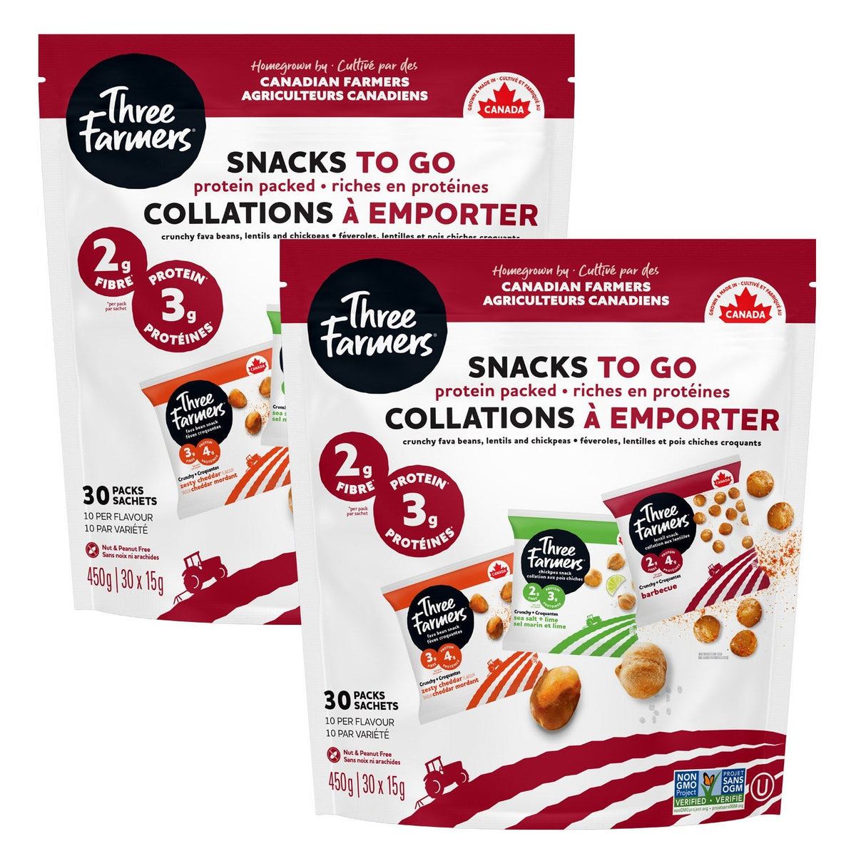 Three Farmers Variety Pack, 60 × 15 g