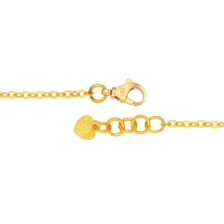 Leaf Pendant in 24-kt Yellow Gold