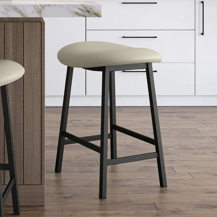 Amisco Winston Counter Stool Black Metal