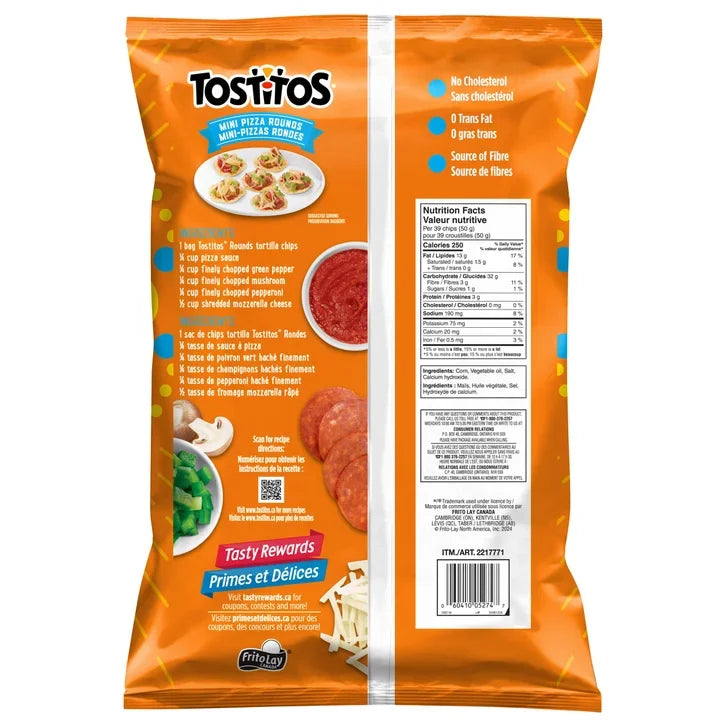 Tostitos Rounds Tortilla Chips, 826 g
