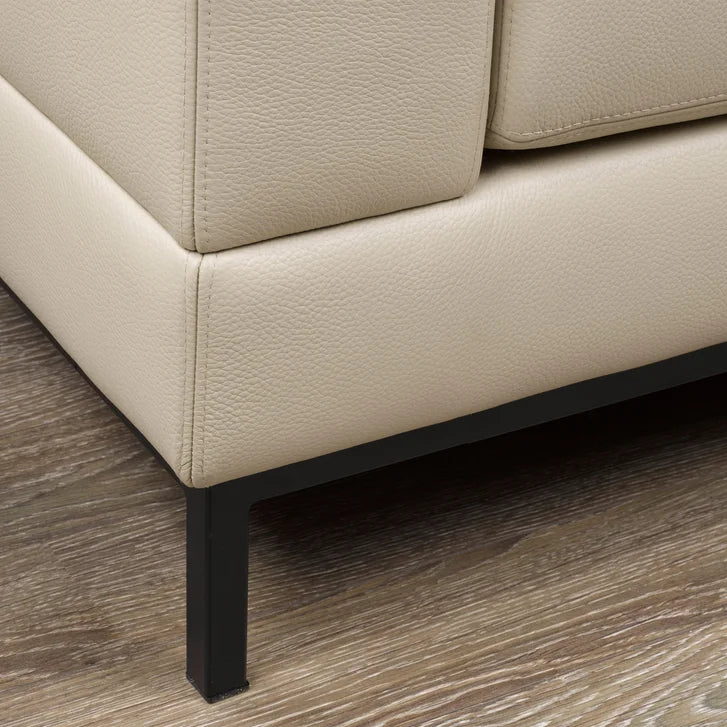 Galleria 2-piece Top Grain Leather Right-hand Facing Extended Sectional