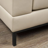 Galleria 2-piece Top Grain Leather Right-hand Facing Extended Sectional