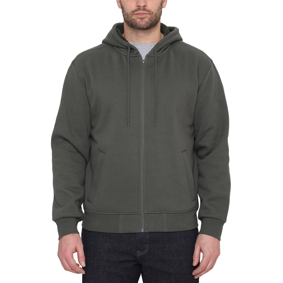 The B.C. Clothing Co. Men’s Plush Lined Full Zip Hoodie