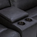 Gilman Creek 6-piece Top-grain Leather Power Sectional