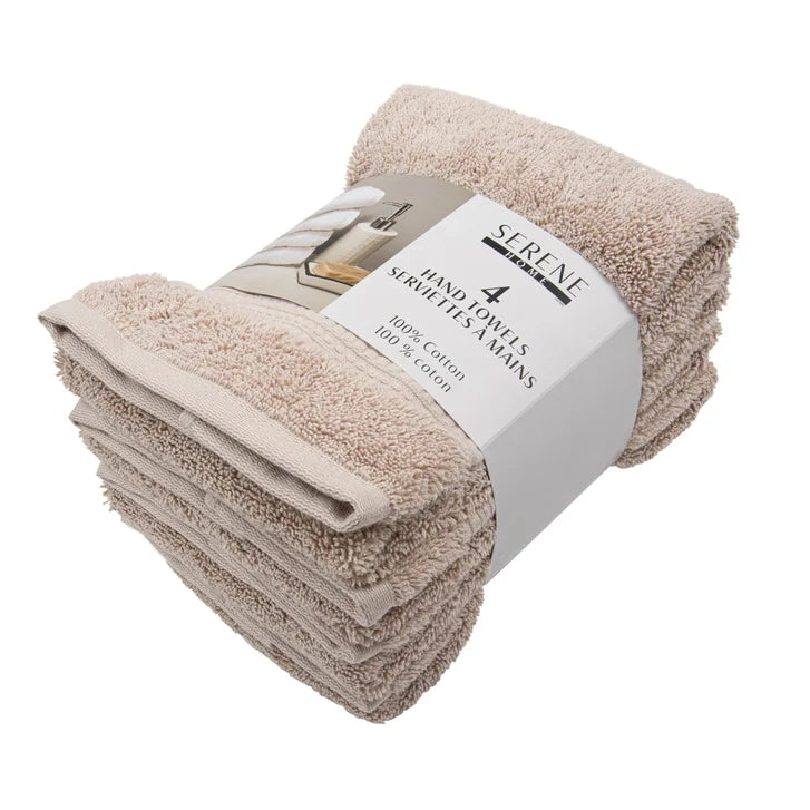 Serene Home Collection Hand Towel, 4-pack