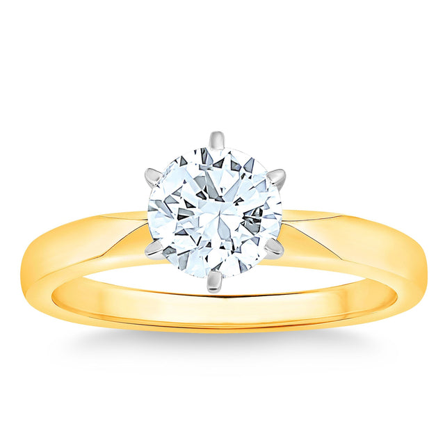 Round Brilliant Diamond Solitaire Ring (1.00 ct) R2