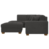 Thomasville Miles 3-piece Left-hand Facing Fabric Sectional with Storage Ottoman