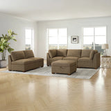 Thomasville Tisdale 6-piece Fabric Sectional with Storage Ottoman