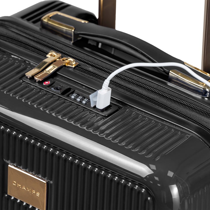 Champs Luxe 3-piece Expandable Hardside Luggage Set