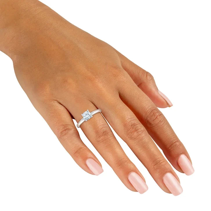 Cushion Cut Diamond Solitaire Ring (1.00 ct)