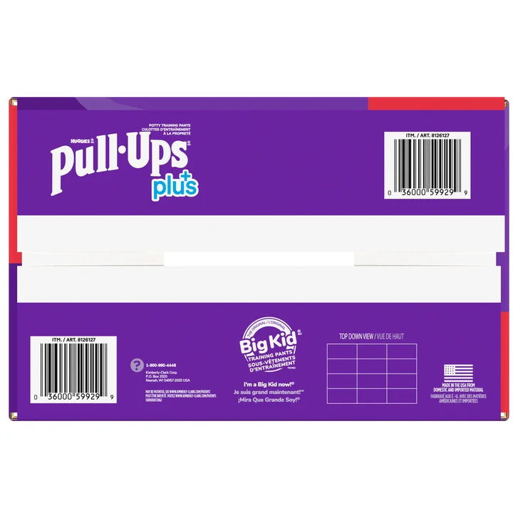 Huggies Pull-Ups Plus Training Pants Boy, 2T to 6T