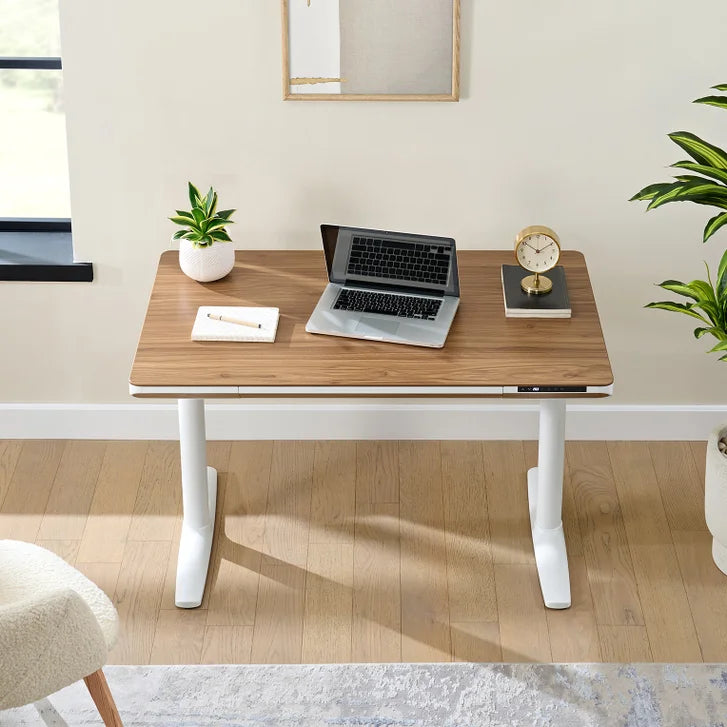 Nico Case 117 cm (46.1 in.) Height Adjustable Lift Desk, White Frame