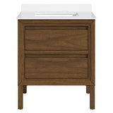 OVE Decors Tino Vanity in Pistachio Finish with Quartz Countertop