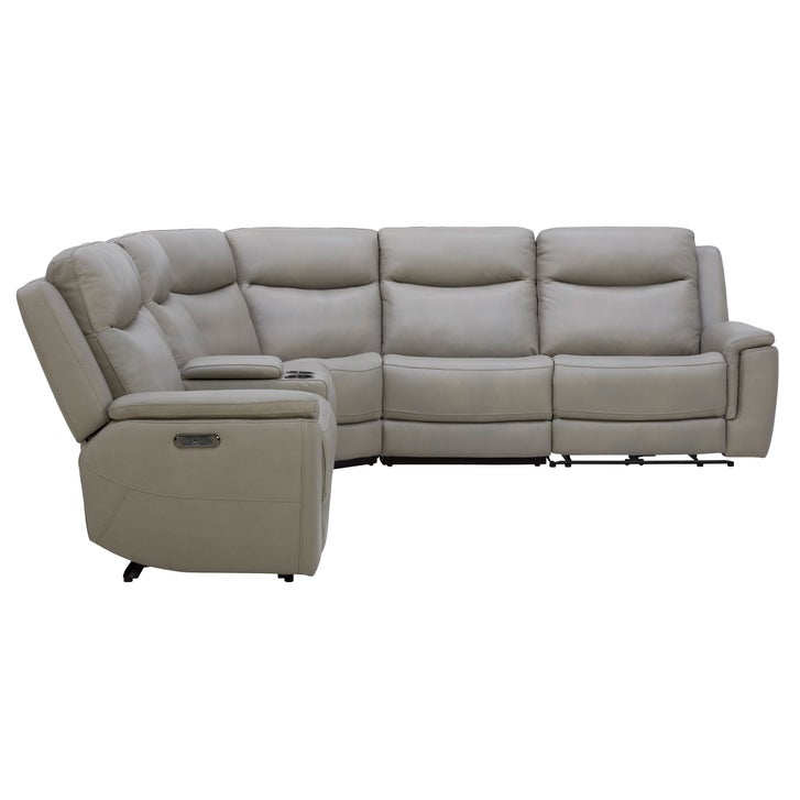 Gilman Creek 6-piece Top-grain Leather Power Sectional