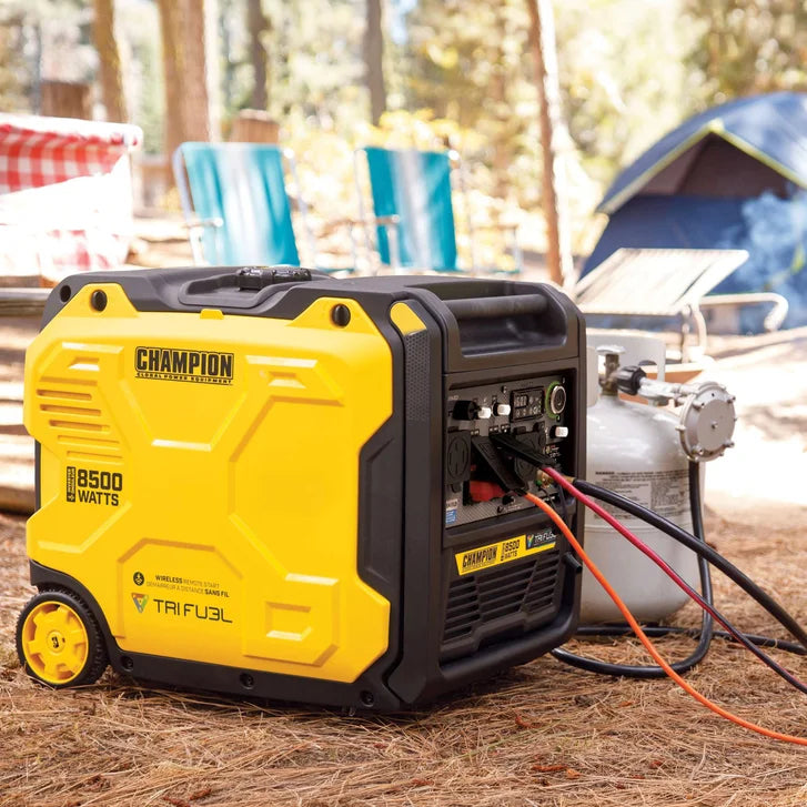 Champion 6,500W Running / 8,500W Peak Tri Fuel Inverter Generator with CO Shield