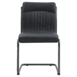 Nella Top Grain Leather Chair, 2-pack