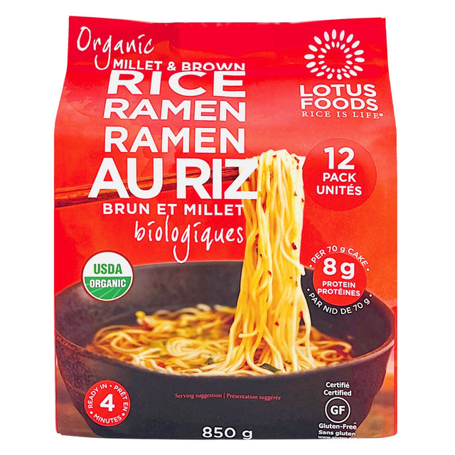 Millet and Brown Organic Rice Ramen, 850 g O5