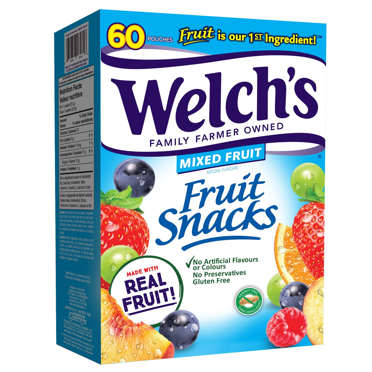 Welch's Fruit Snacks, 60 × 22 g