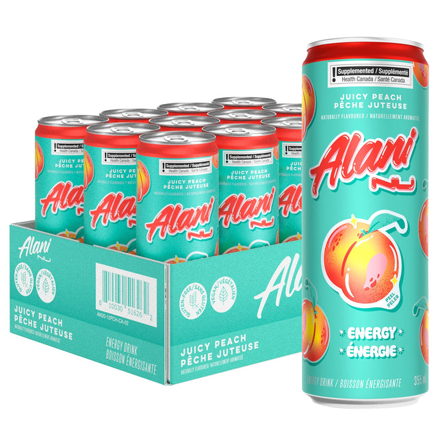 Alani Nu Juicy Peach Energy Drink, 355 ml, 12-pack T2