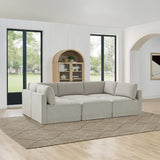 Thomasville Fallon 6-piece Modular Fabric Sectional with Ottoman
