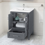 OVE Decors Navata 24 in. Vanity With White Ceramic Top